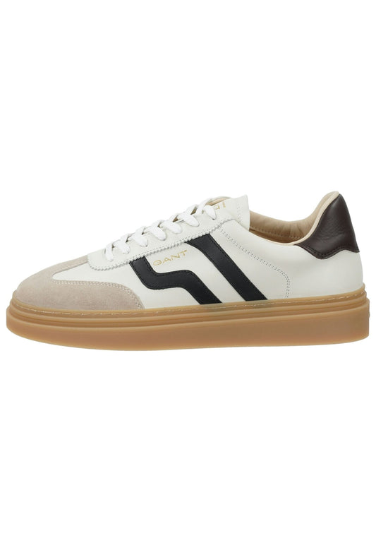 GANT Sneaker Nubukleder Weiß/Schwarz