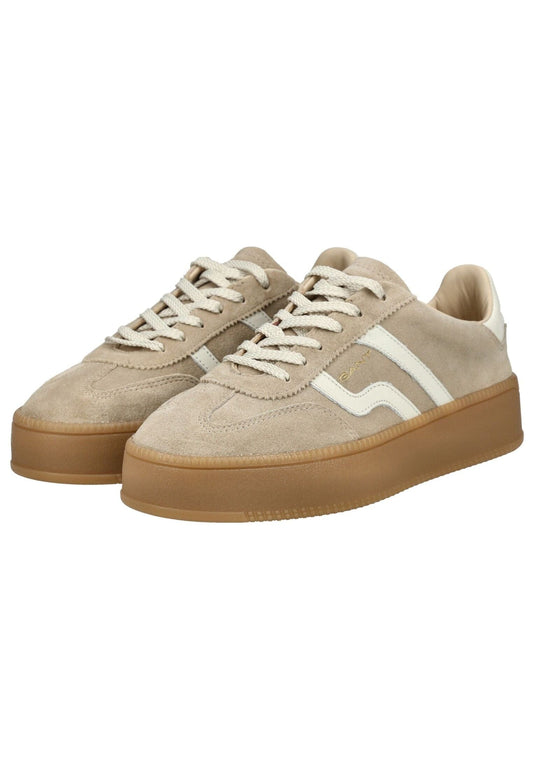 GANT Sneaker Veloursleder Beige/Weiß