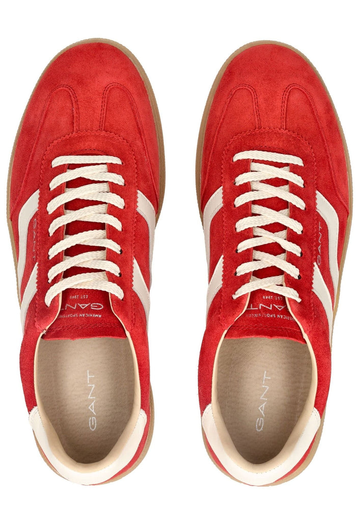 GANT Sneaker Veloursleder Rot/Weiß