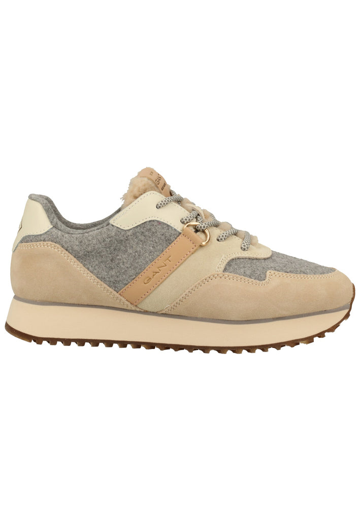 GANT Sneaker Veloursleder/Textil Beige/Grau