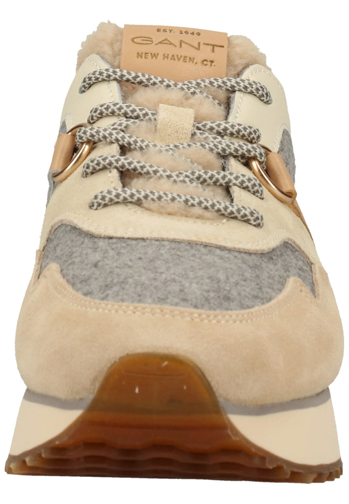 GANT Sneaker Veloursleder/Textil Beige/Grau