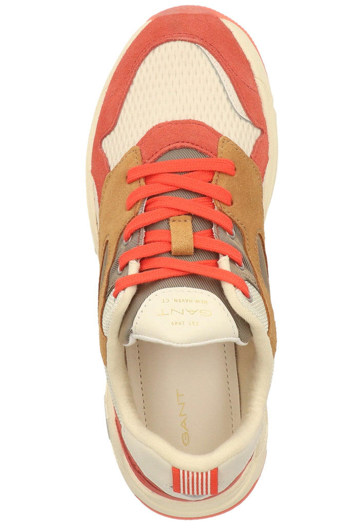 GANT Sneaker Veloursleder/Textil Coral/Weiß