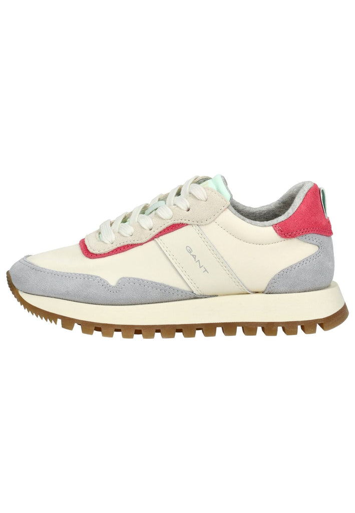 GANT Sneaker Veloursleder Weiß/Grau