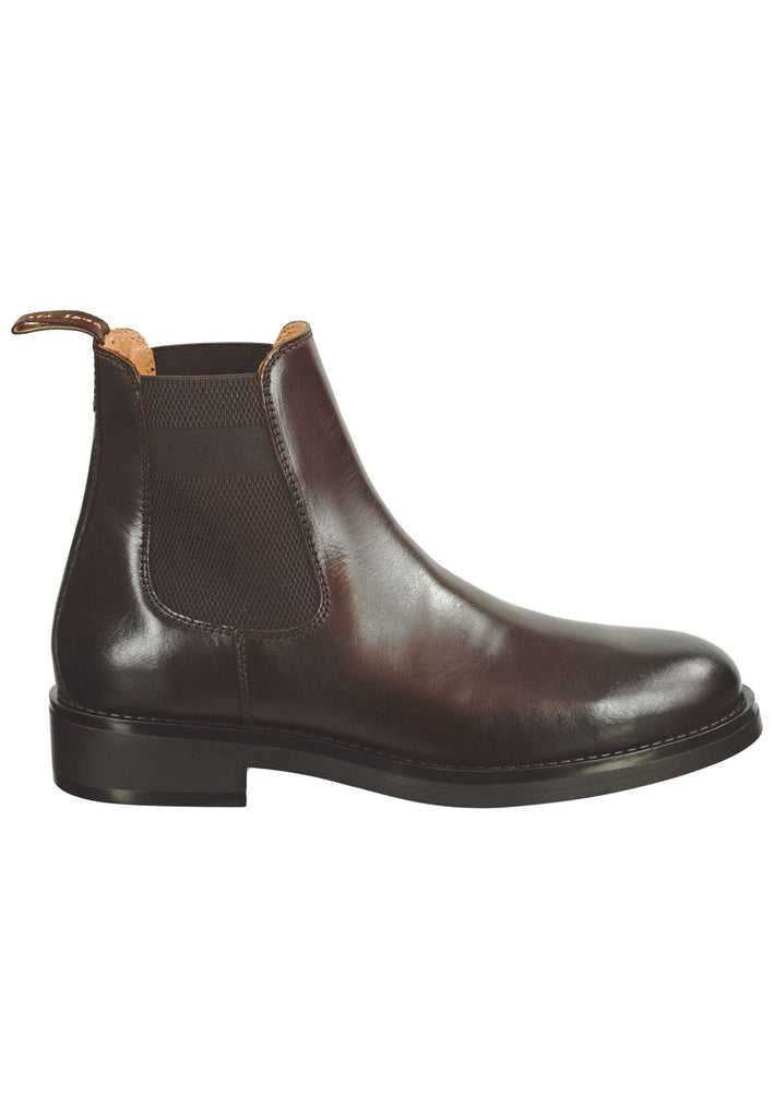 GANT Stiefelette Glattleder Dunkelbraun