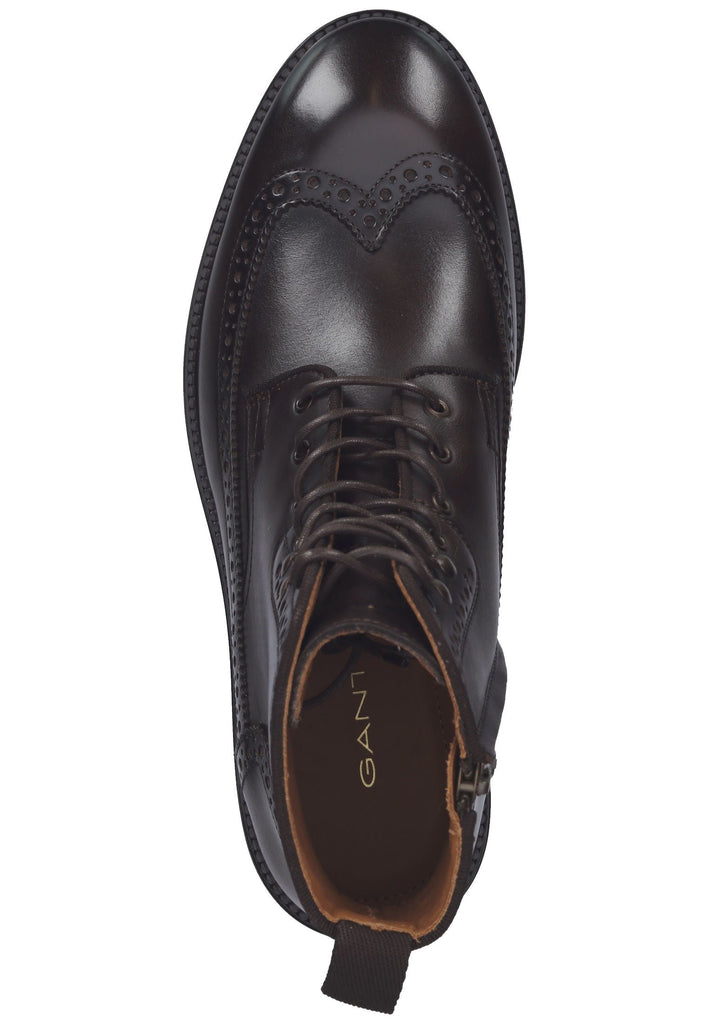 GANT Stiefelette Glattleder Dunkelbraun