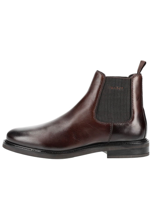 GANT Stiefelette Glattleder Dunkelbraun