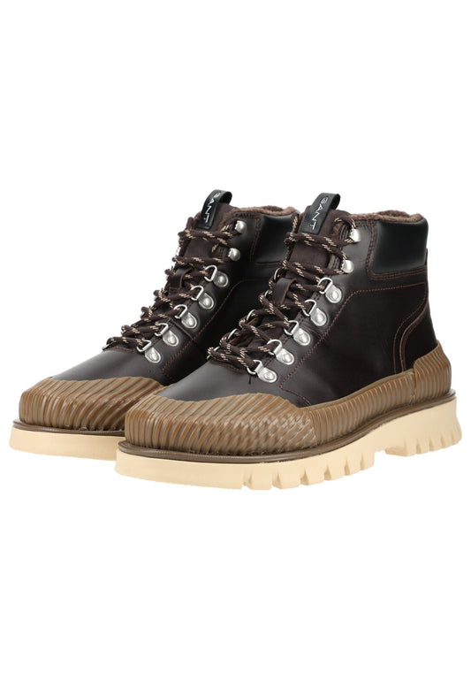 GANT Stiefelette Leder Dunkelbraun