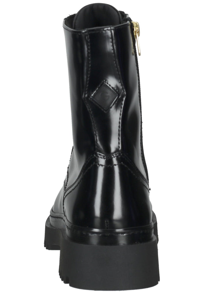 GANT Stiefelette Leder Schwarz Lack