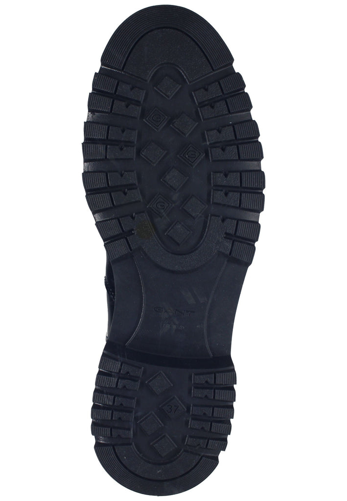 GANT Stiefelette Leder Schwarz Lack