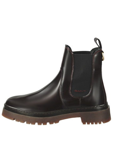 GANT Stiefelette Leder/Textil Bordeaux