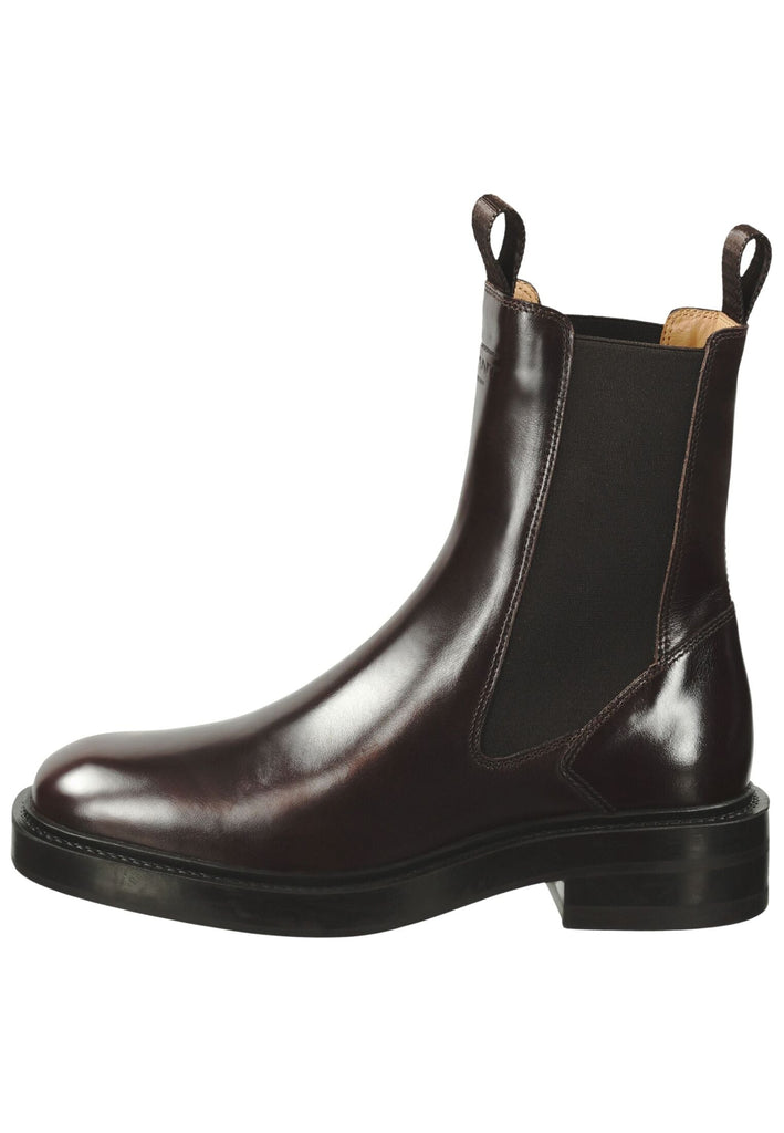 GANT Stiefelette Leder/Textil Dunkelbraun