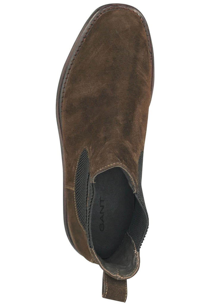 GANT Stiefelette Leder/Textil Dunkelbraun