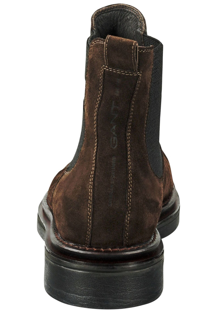 GANT Stiefelette Leder/Textil Dunkelbraun