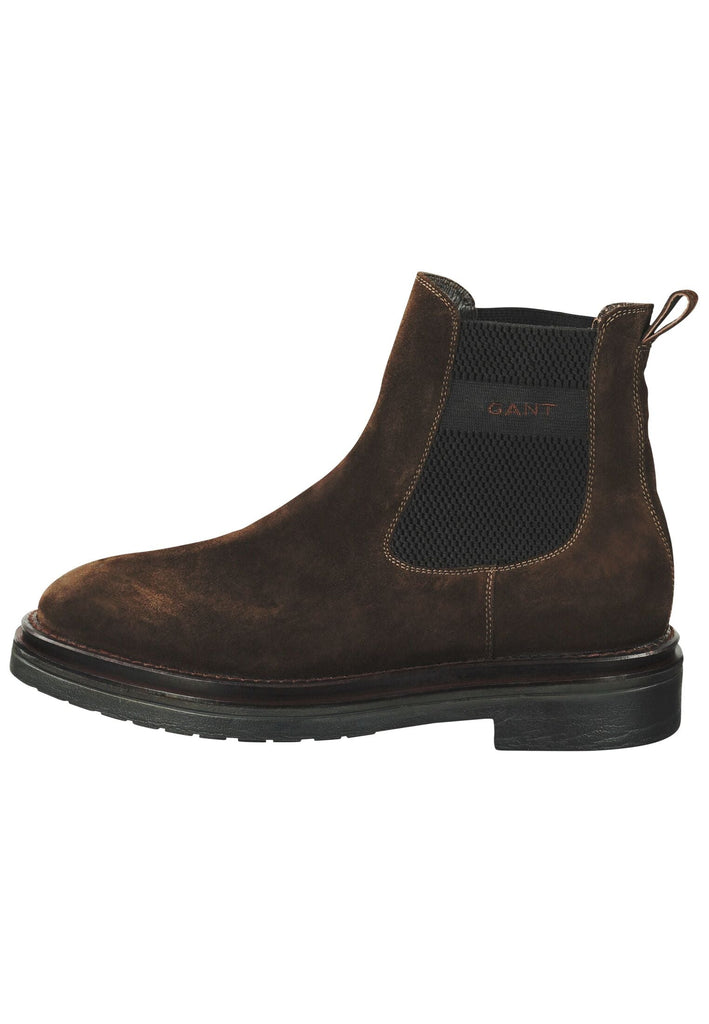 GANT Stiefelette Leder/Textil Dunkelbraun