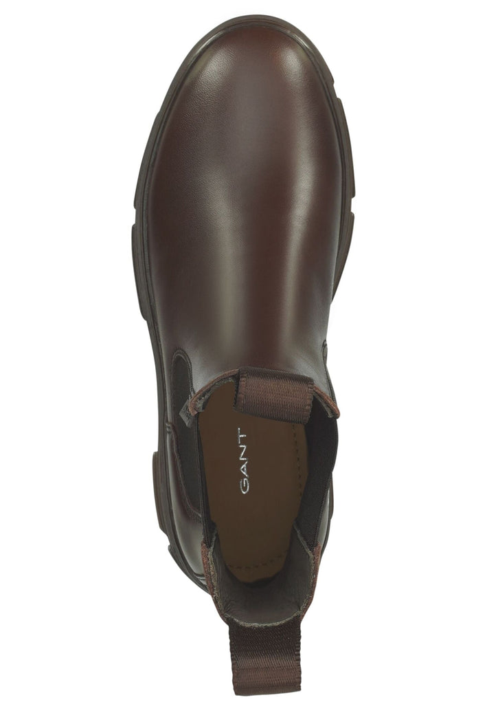 GANT Stiefelette Leder/Textil Dunkelbraun