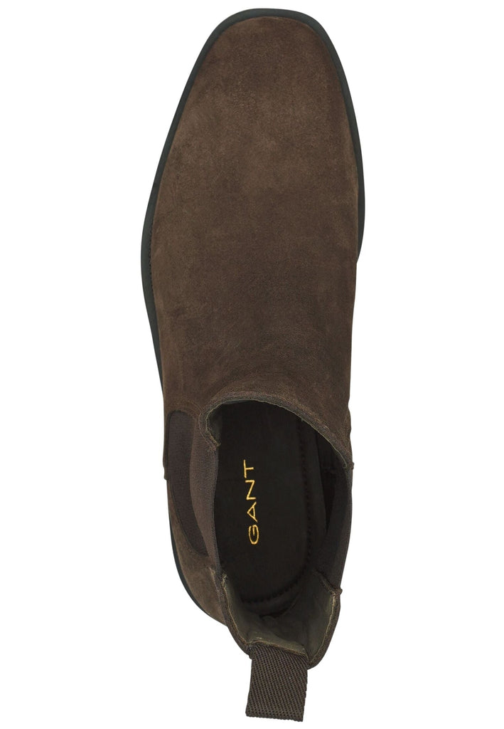 GANT Stiefelette Leder/Textil Dunkelbraun