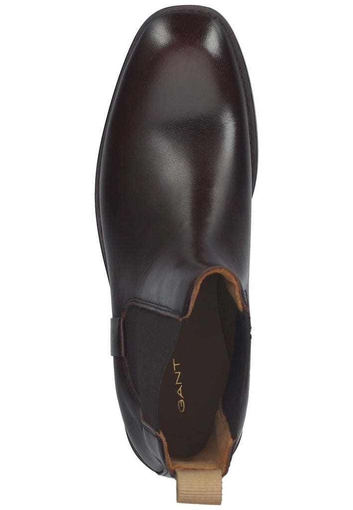 GANT Stiefelette Leder/Textil Dunkelbraun