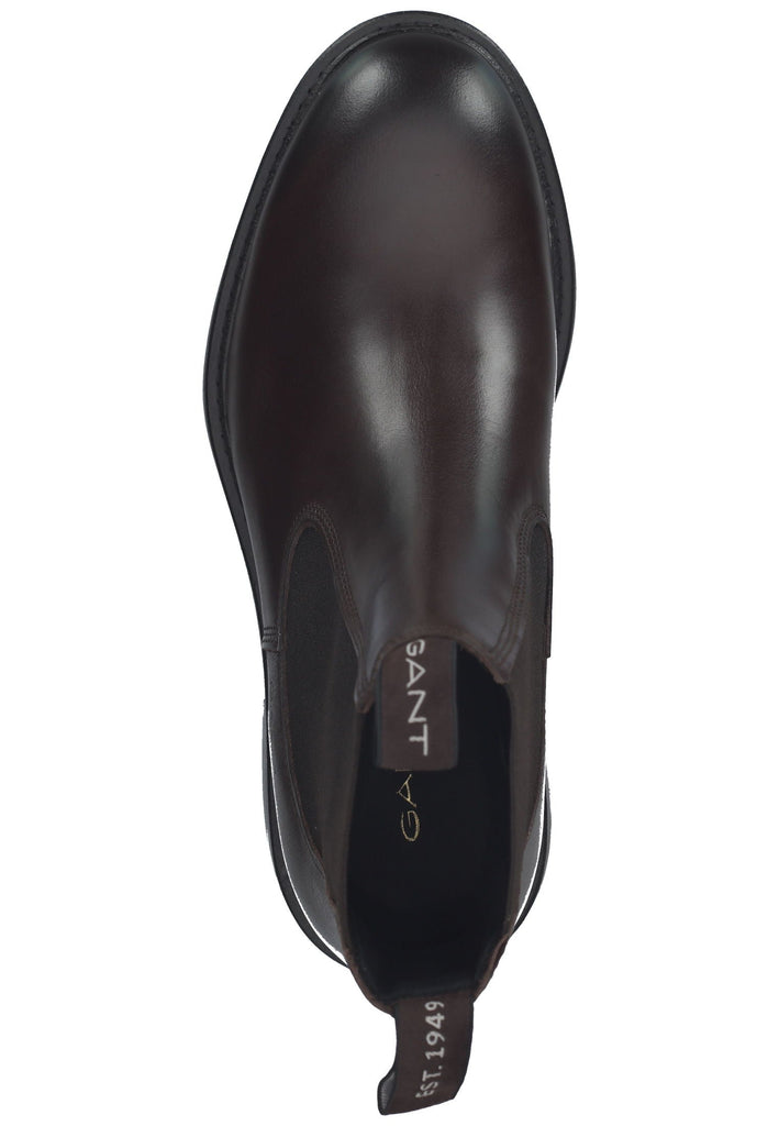 GANT Stiefelette Leder/Textil Dunkelbraun