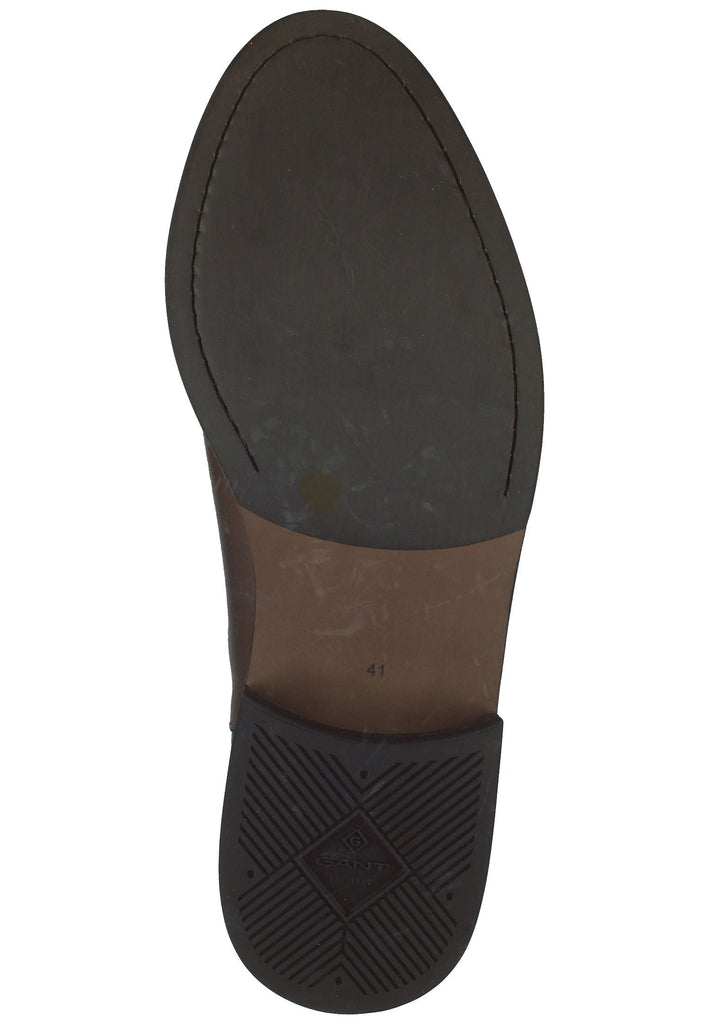 GANT Stiefelette Leder/Textil Dunkelbraun