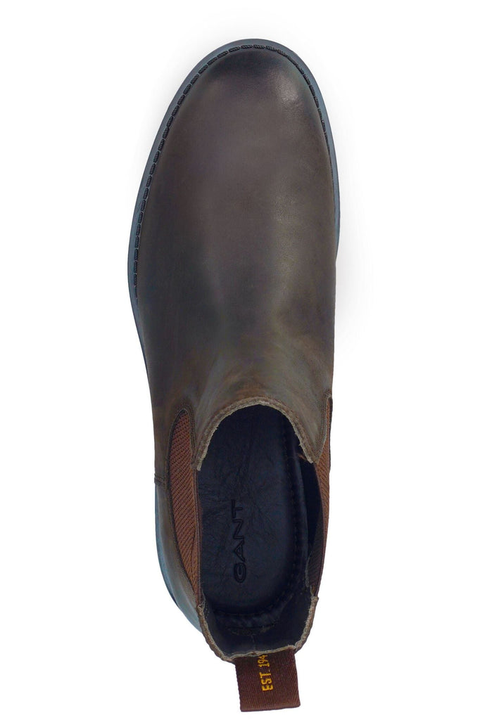 GANT Stiefelette Leder/Textil Dunkelbraun