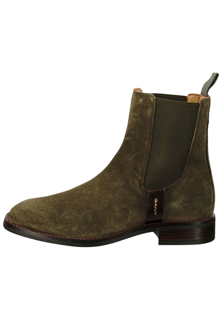 GANT Stiefelette Leder/Textil Dunkelgrün