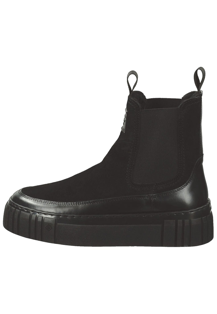 GANT Stiefelette Leder/Textil Schwarz