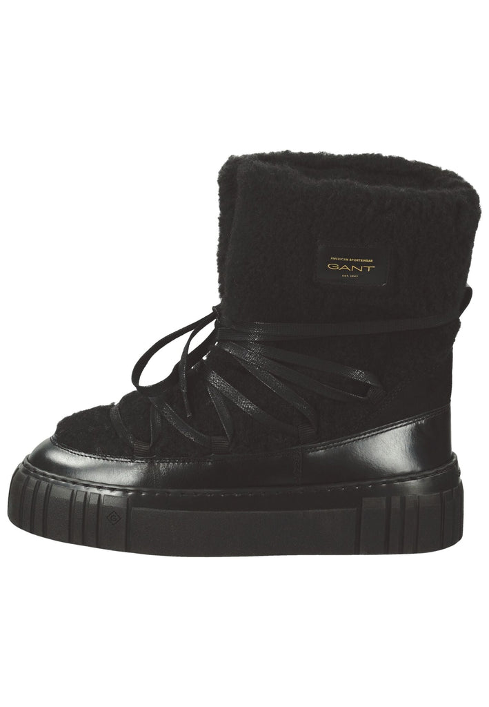 GANT Stiefelette Leder/Textil Schwarz