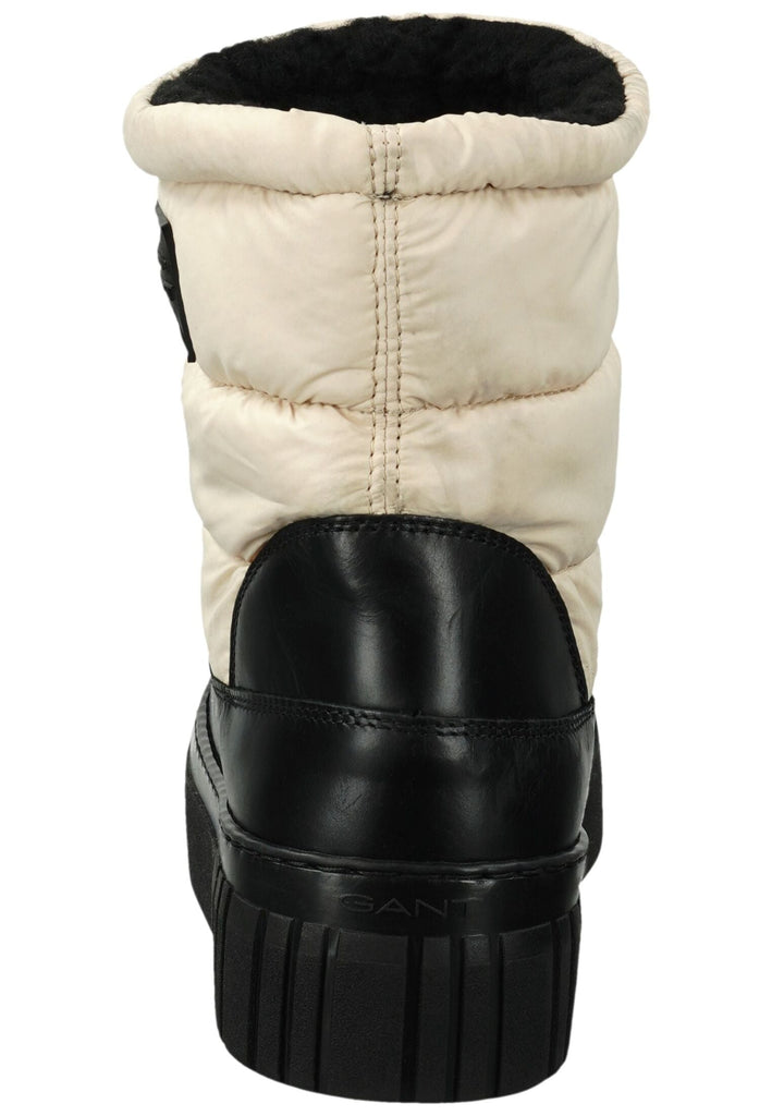 GANT Stiefelette Leder/Textil Schwarz/Beige