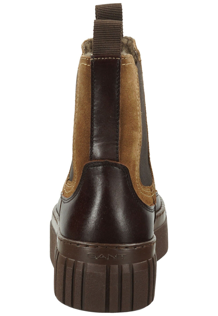 GANT Stiefelette Leder/Textil Taupe/Braun Warmfutter