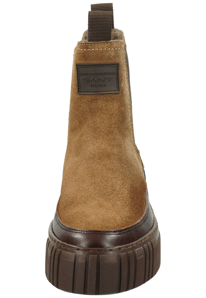GANT Stiefelette Leder/Textil Taupe/Braun Warmfutter
