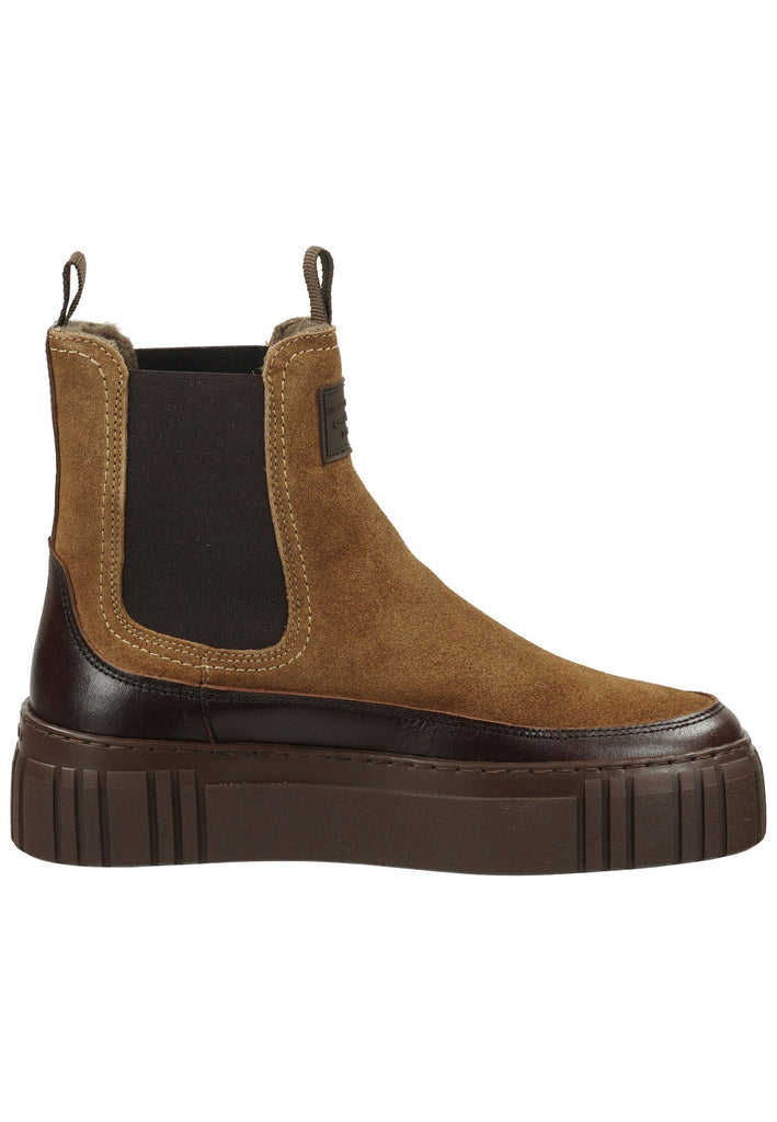 GANT Stiefelette Leder/Textil Taupe/Braun Warmfutter