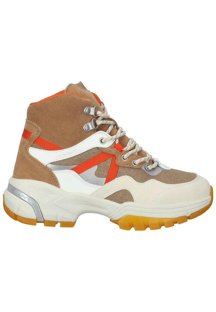 GANT Stiefelette Lederimitat/Nylon Braun/Weiß