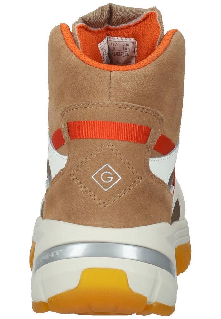 GANT Stiefelette Lederimitat/Nylon Braun/Weiß