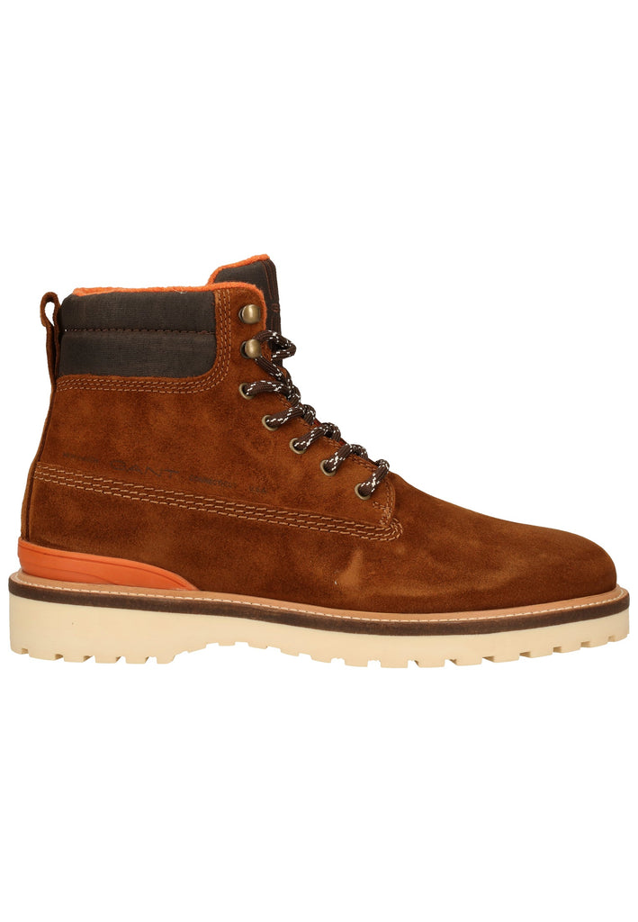 GANT Stiefelette Nubukleder/Textil Cognac