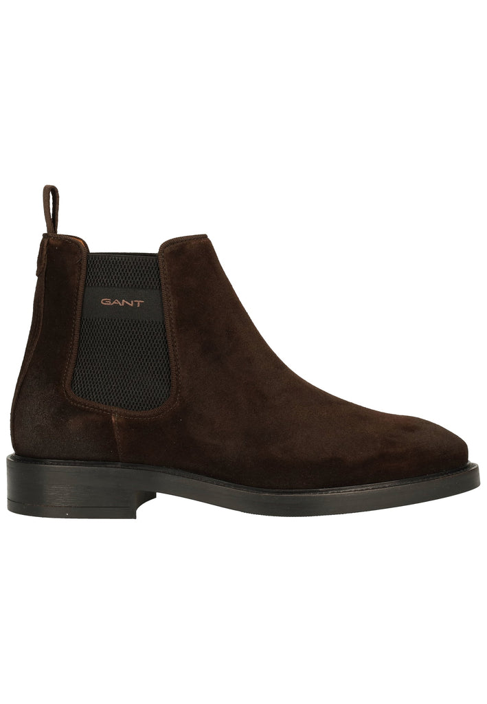 GANT Stiefelette Nubukleder/Textil Dunkelbraun