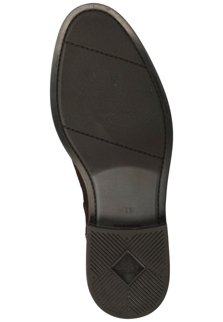 GANT Stiefelette Nubukleder/Textil Dunkelbraun