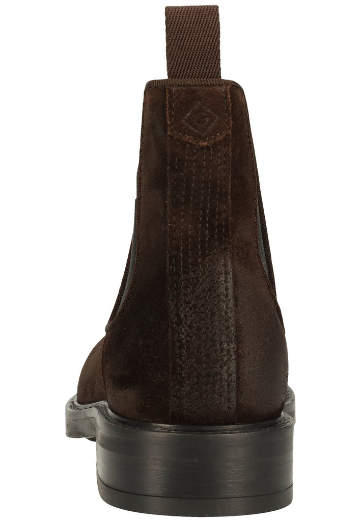 GANT Stiefelette Nubukleder/Textil Dunkelbraun