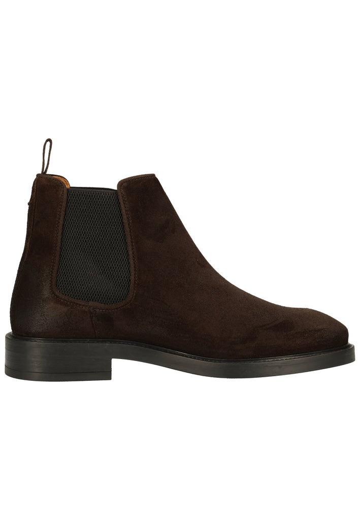GANT Stiefelette Nubukleder/Textil Dunkelbraun