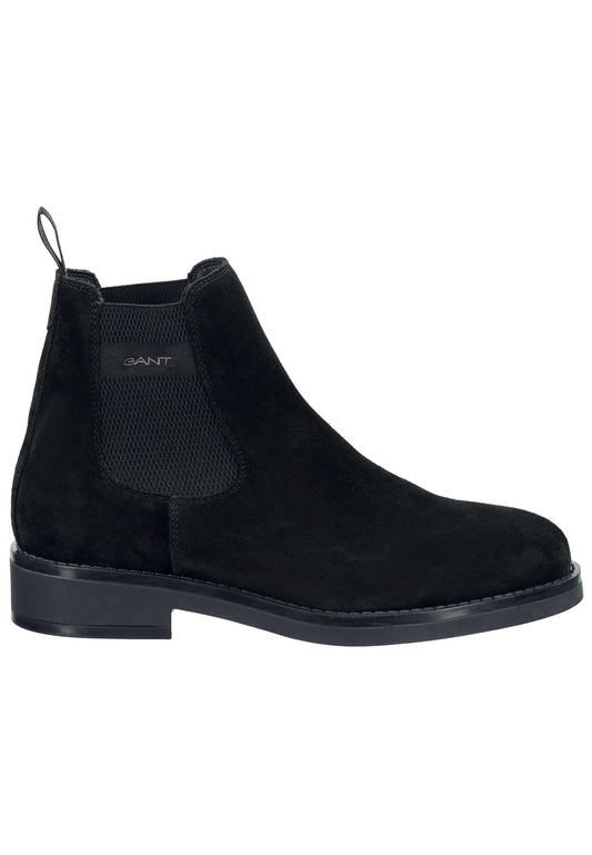 GANT Stiefelette Nubukleder/Textil Schwarz