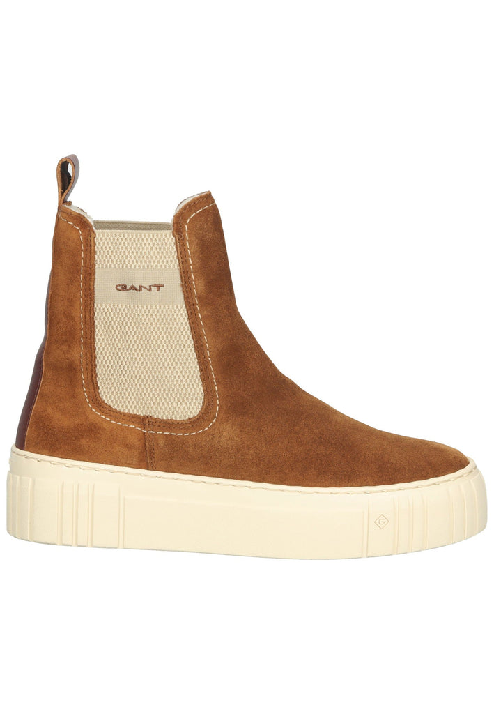 GANT Stiefelette Veloursleder Cognac