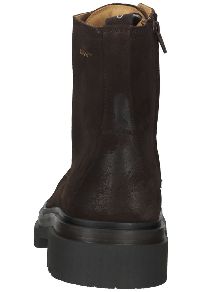 GANT Stiefelette Veloursleder Dunkelbraun