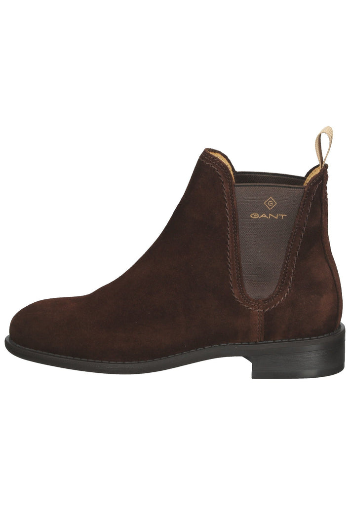 GANT Stiefelette Veloursleder Dunkelbraun
