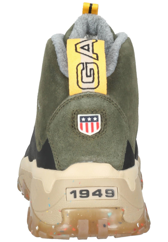 GANT Stiefelette Veloursleder Grün/Schwarz