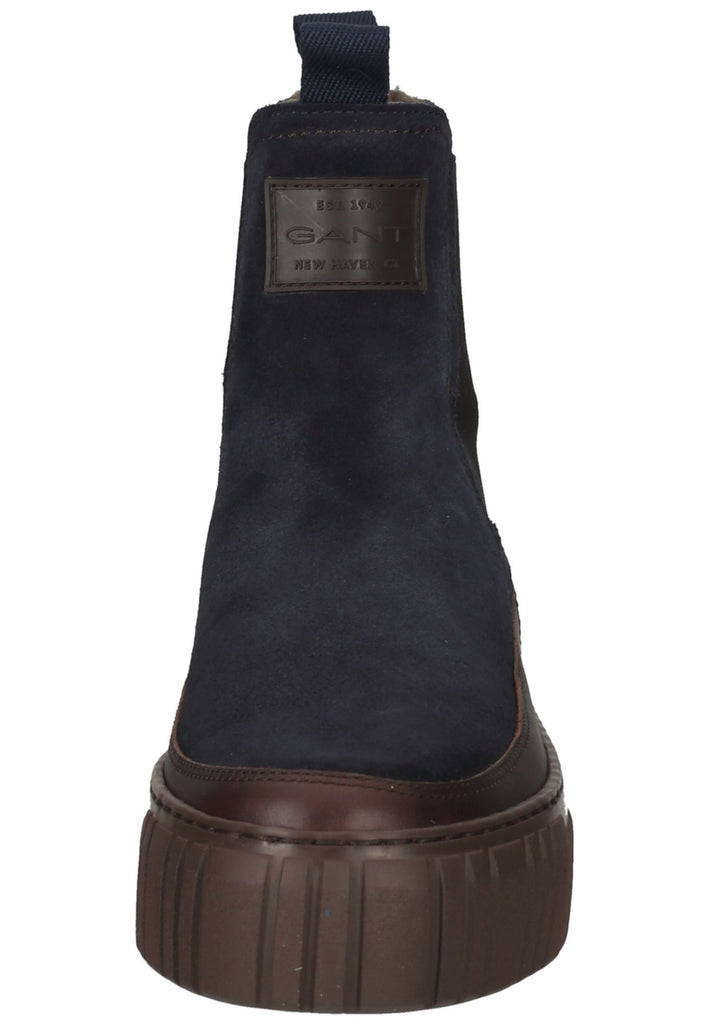 GANT Stiefelette Veloursleder/Textil Braun/Blau