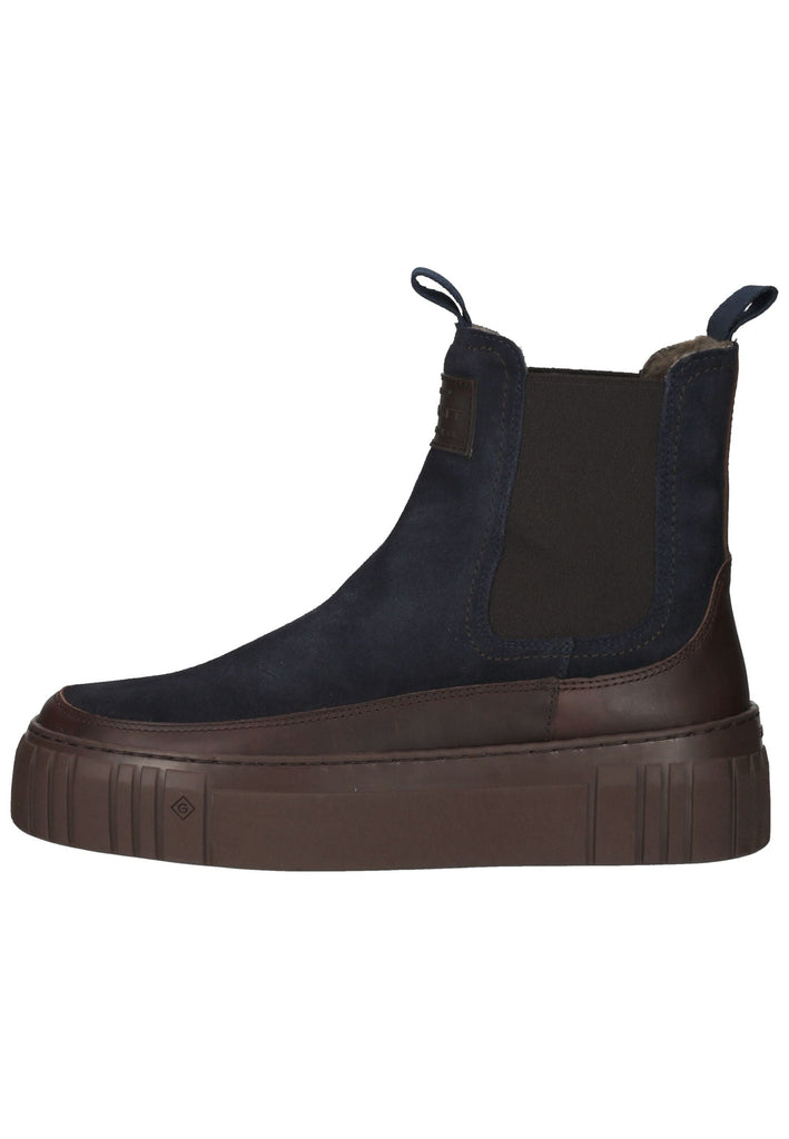 GANT Stiefelette Veloursleder/Textil Braun/Blau