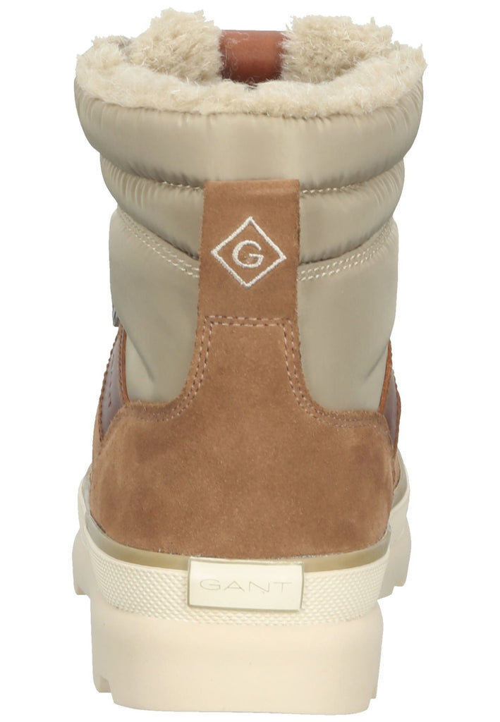 GANT Stiefelette Veloursleder/Textil Braun/Grün Warmfutter