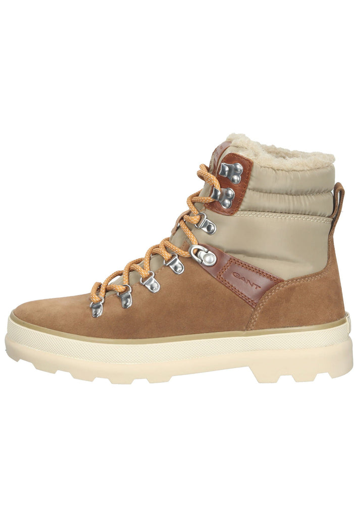 GANT Stiefelette Veloursleder/Textil Braun/Grün Warmfutter