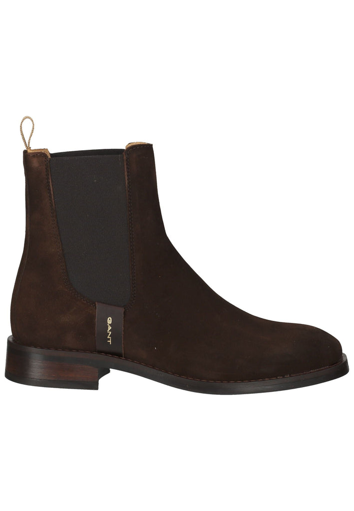 GANT Stiefelette Veloursleder/Textil Dunkelbraun