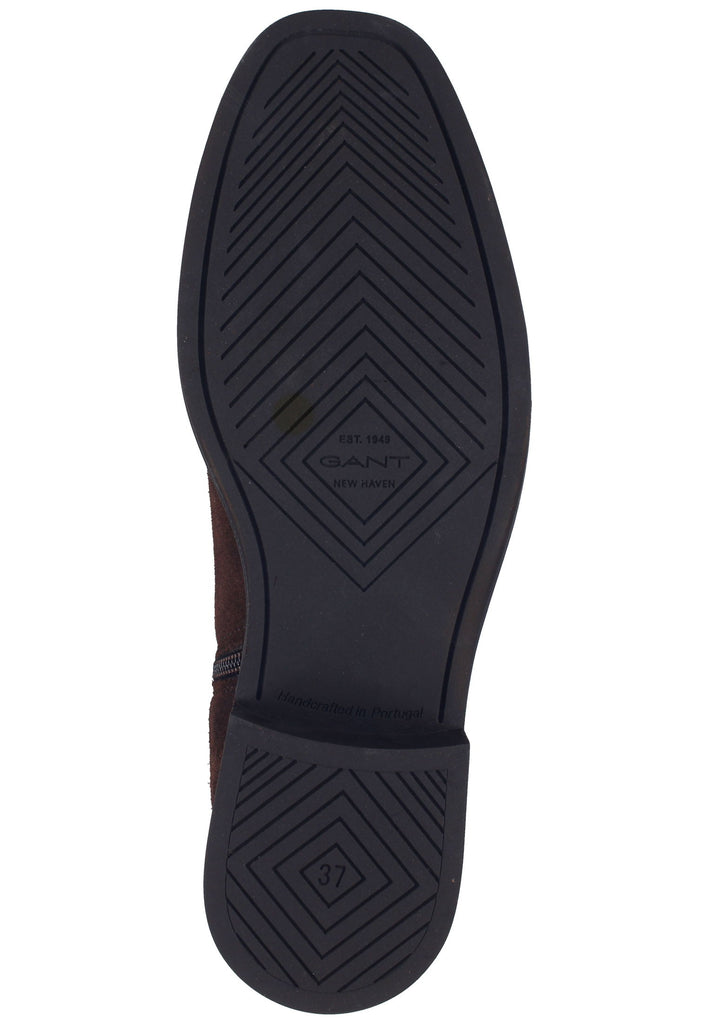 GANT Stiefelette Veloursleder/Textil Dunkelbraun