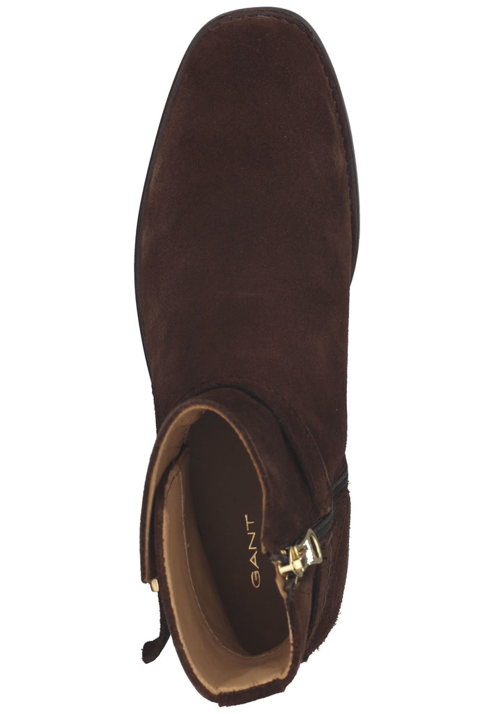 GANT Stiefelette Veloursleder/Textil Dunkelbraun